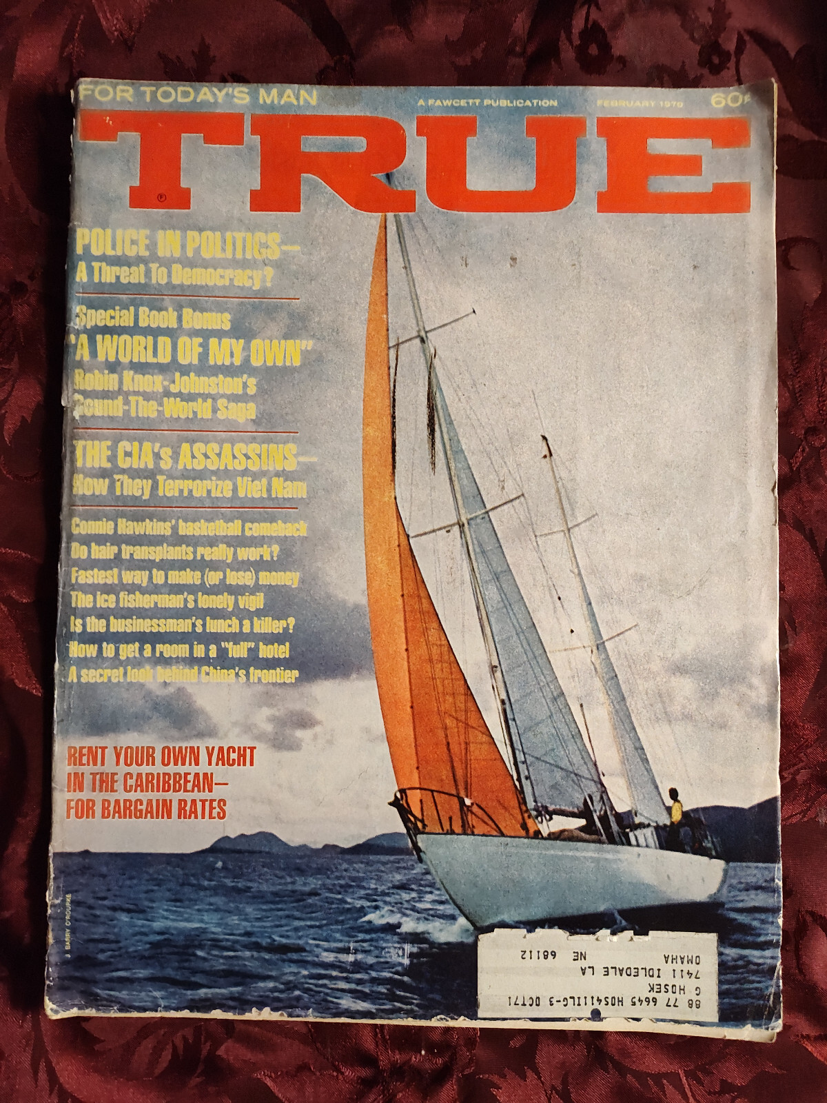 TRUE February 1970 CARIBBEAN YACHTS ROBIN KNOX-JOHNSTON CONNIE HAWKINS