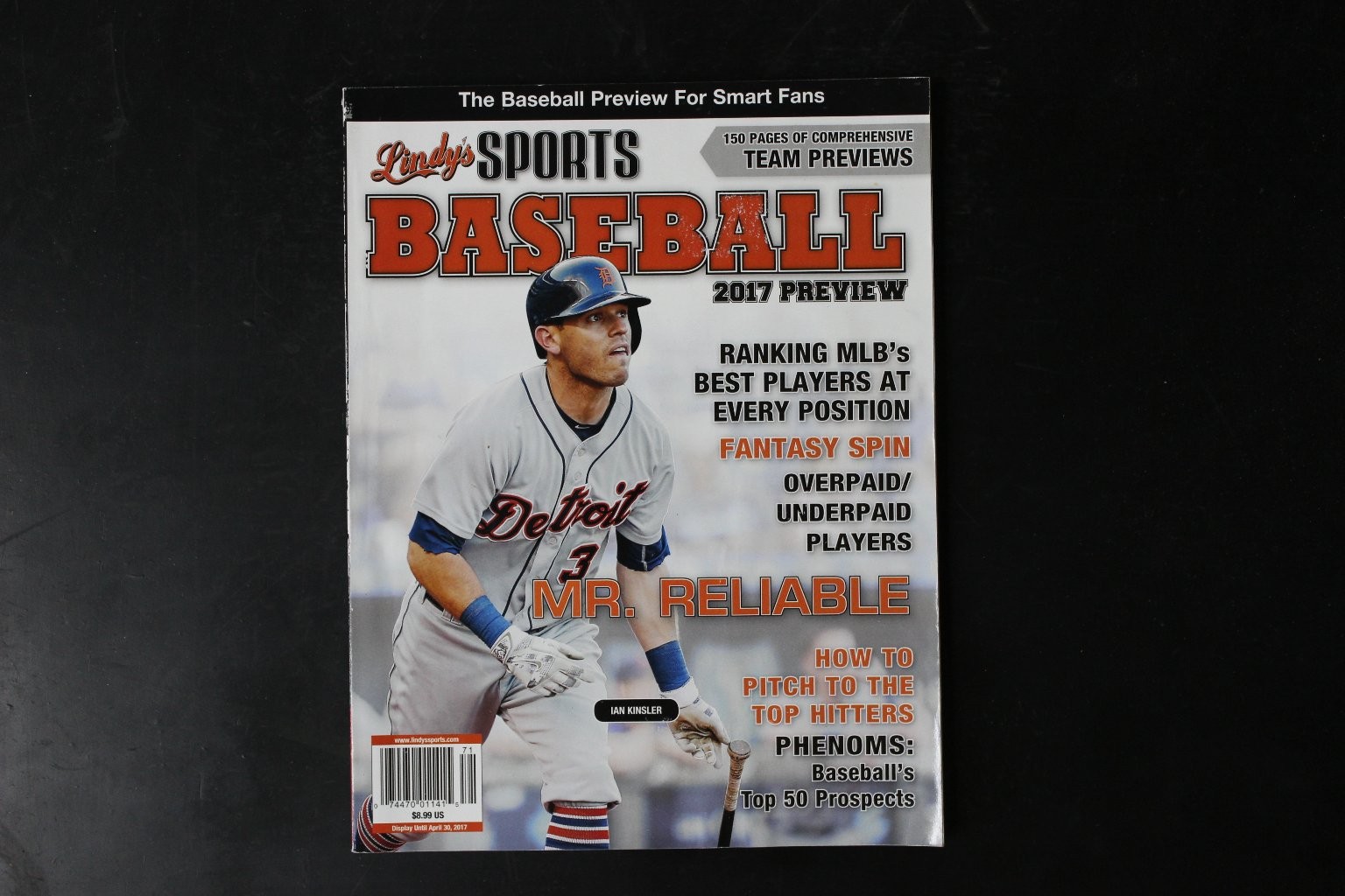 Lindy&rsquo;s Sports Baseball Magazine 2017 Preview Ian Kinsler MLB Prospects
