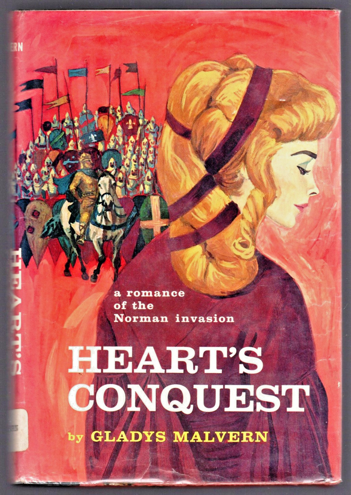 HEART&rsquo;s CONQUEST (1962) by Gladys Malvern Medieval ROMANCE Ex-Library Book RARE!