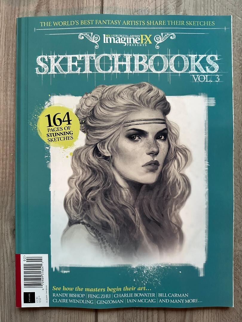 2023 SKETCHBOOKS Vol 3 From IMAGINEFX Magazine 162 Pages SEE HOW MASTERS BEGIN