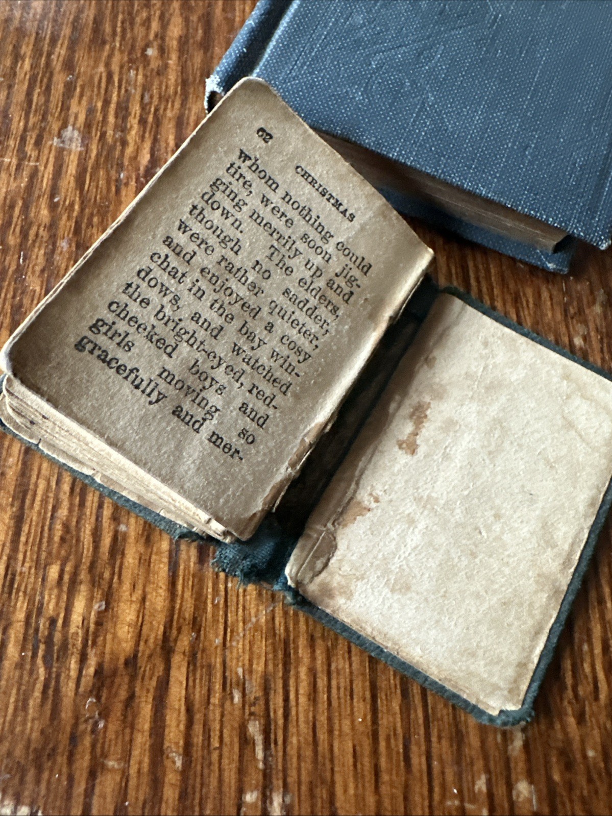 Antique Mini Books Daily Food For Christians, The Little Bible, Christmas Storie