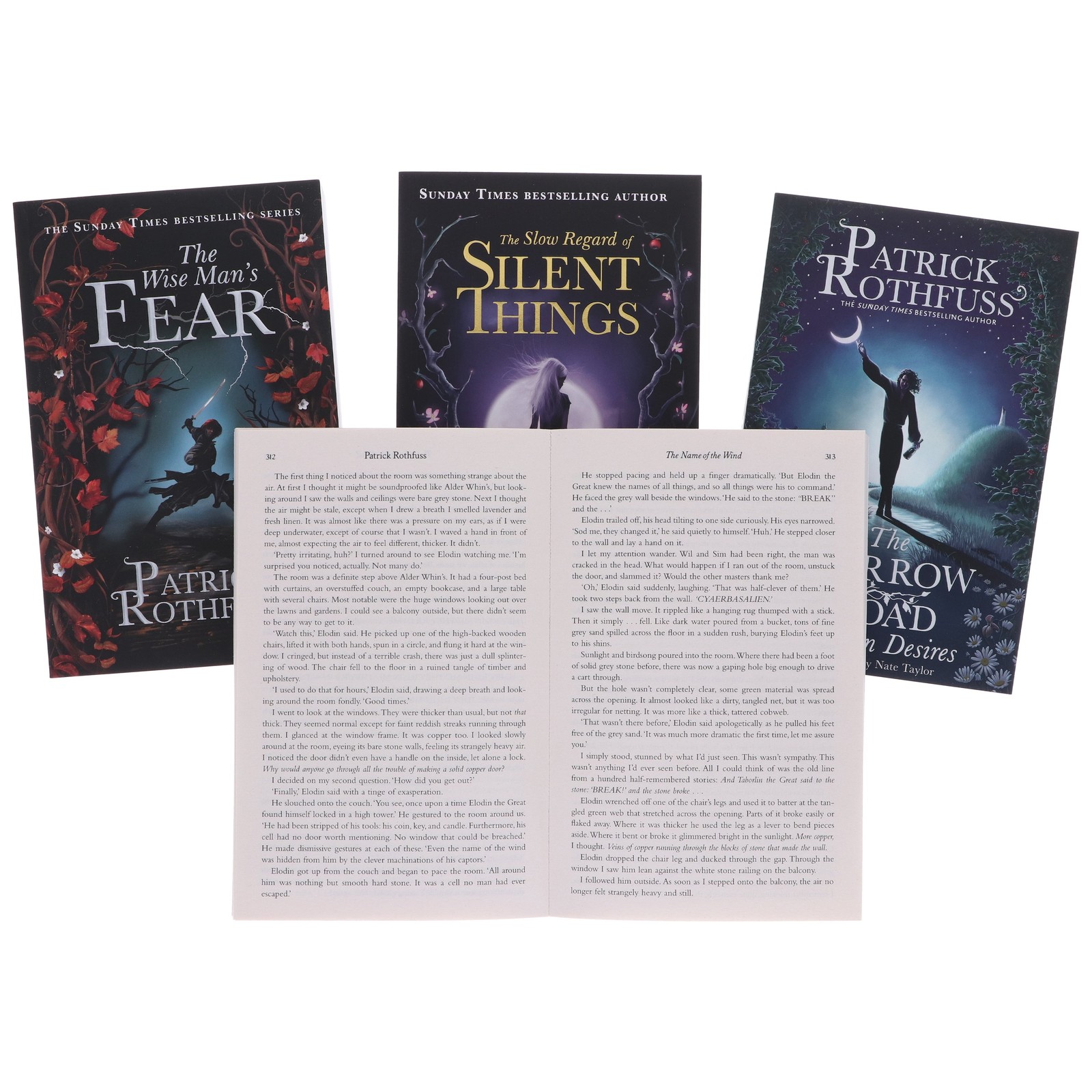 The Kingkiller Chronicle by Patrick Rothfuss 4 Books Collection Set -Fiction- PB
