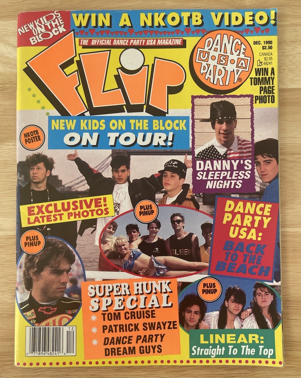 Flip Magazine December 1990 NKOTB New Kids On Th Me Block Dance Party USA