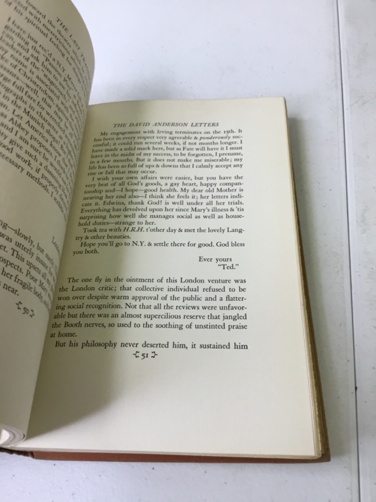 The Last Tragedian. Skinner. 1939 HC, Illustrated, X-Library