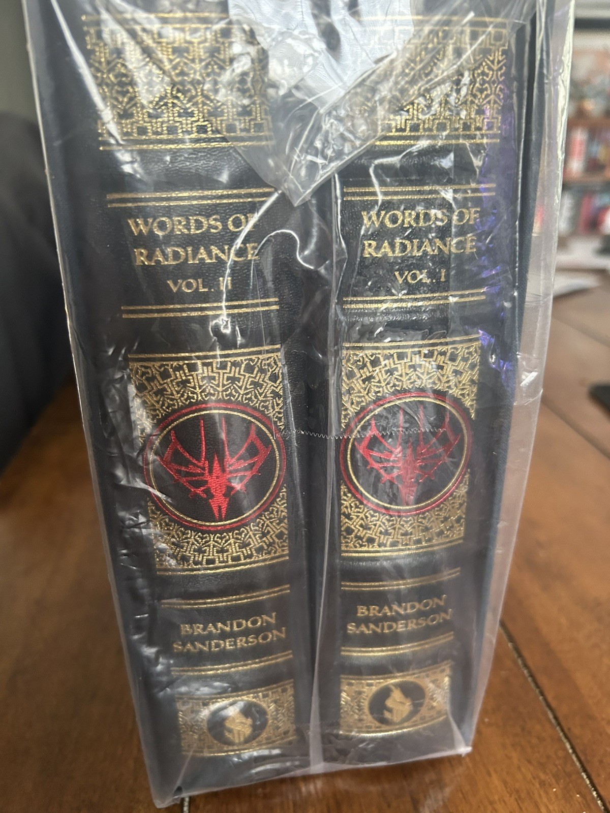 Words of Radiance Leatherbound Signed by Brandon Sanderson, 1st Edition