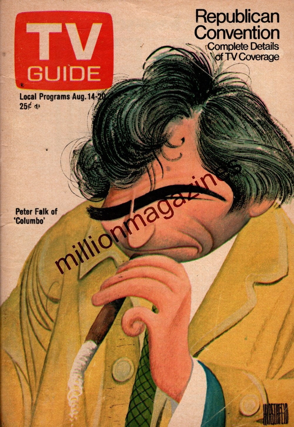 1976 TV Guide August 14-20 Columbo Peter Falk; Muppets, Frank Oz – New York