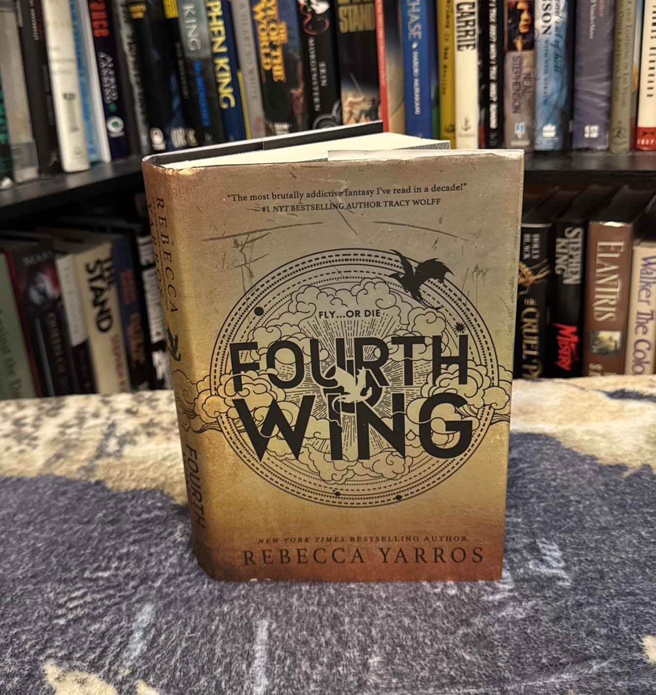 Fourth Wing – Rebecca Yarros (2023, Hardcover) Later Print, w/ Jacket, VG