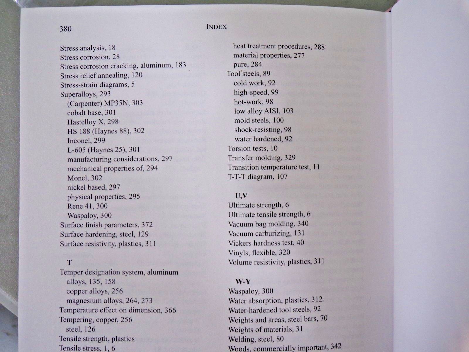 Guide to Engineering Materials Machining & Manufacturing Ref., 380 Pages(TS)
