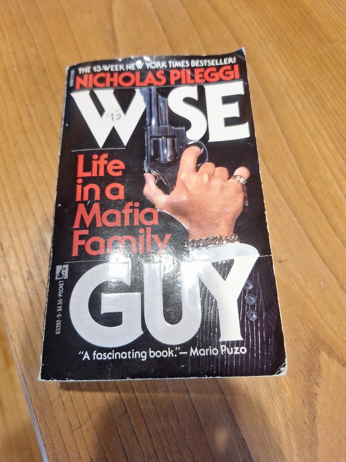 Wiseguy by Nicholas Pileggi 1987 1st Ed, Pocket Books Vintage Paperback Mafia