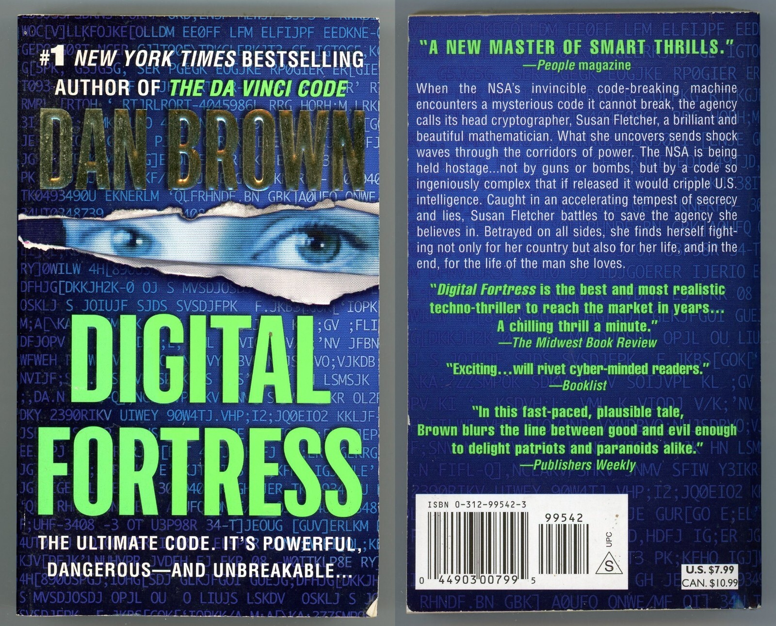 Techno Espionage Suspense Lot of 2 Paperback by Dan Brown