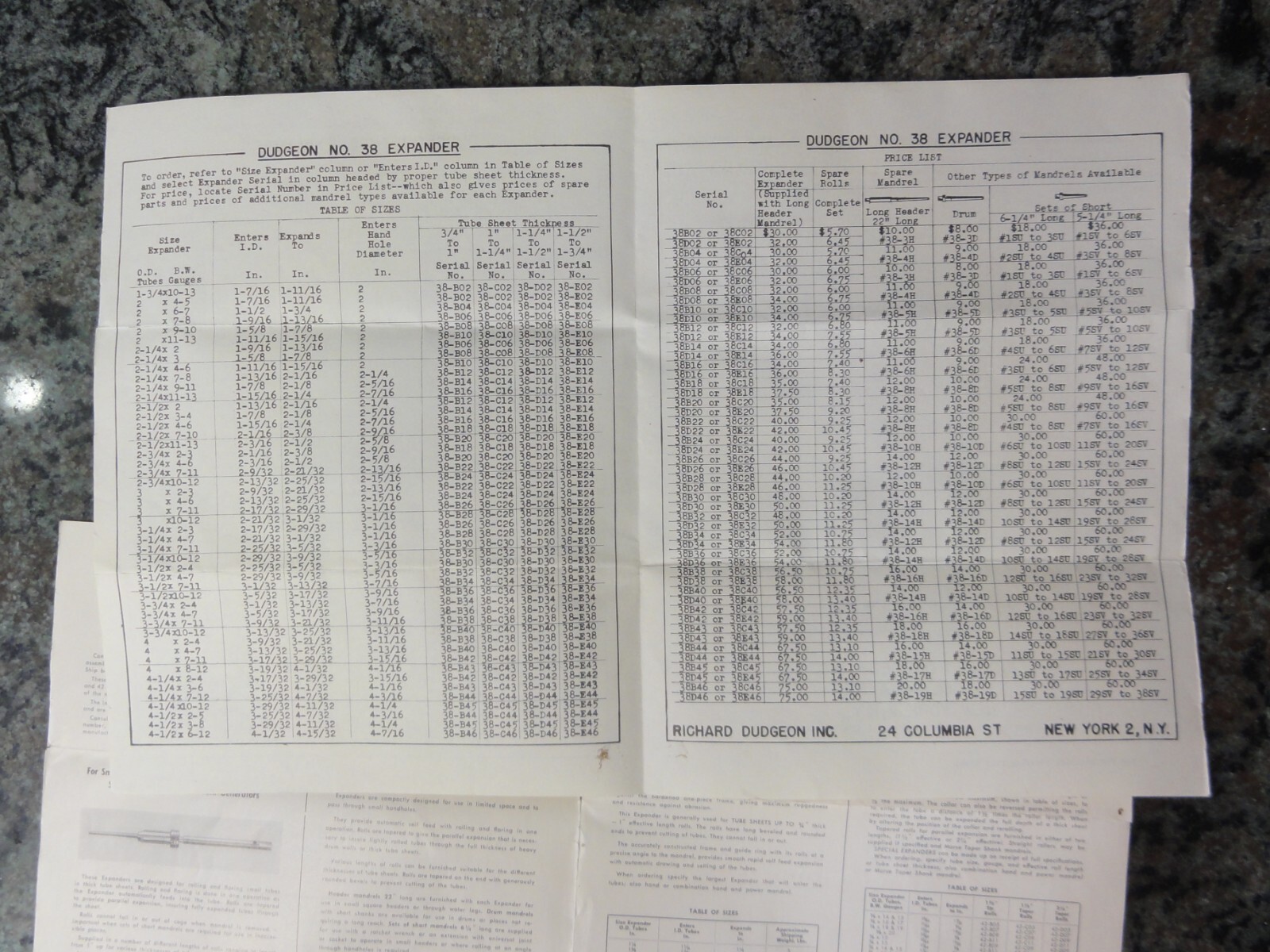 Vintage Dudgeon Tube Expanders High Pressure Boilers Brochure