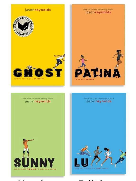 Jason Reynolds Track Series Paperback Set (Ghost Patina Sunny Lu) Atheneum