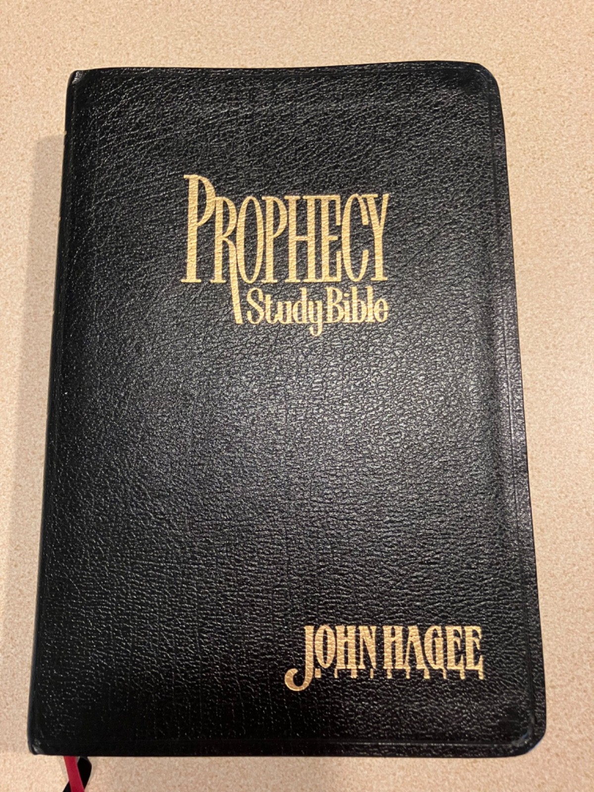 Prophecy Study Bible John Hagee NKJV 1997 Black Bonded Leather