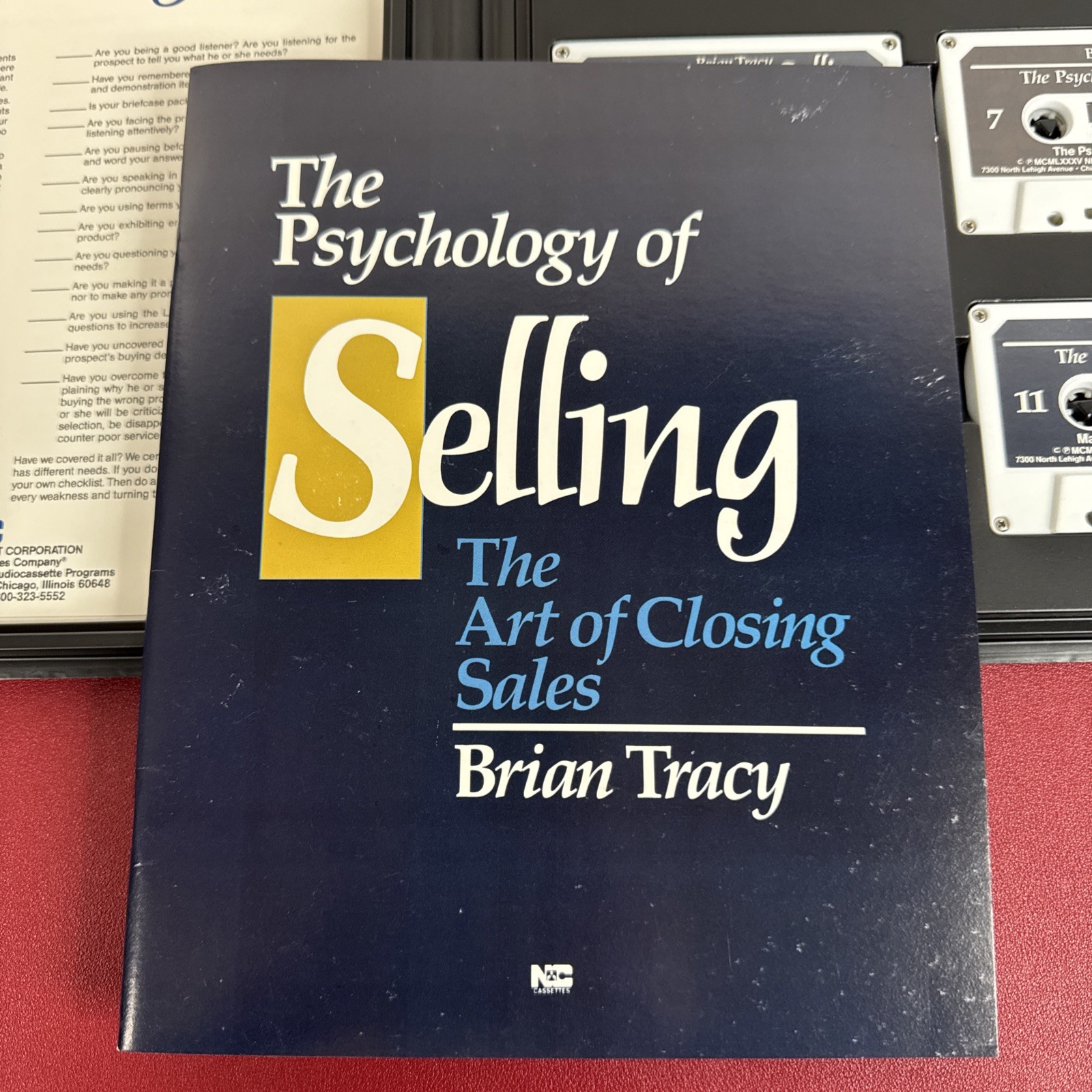 Brian Tracy: PSYCHOLOGY OF SELLING – Art of Closing Sales, 6 Audio Cassettes