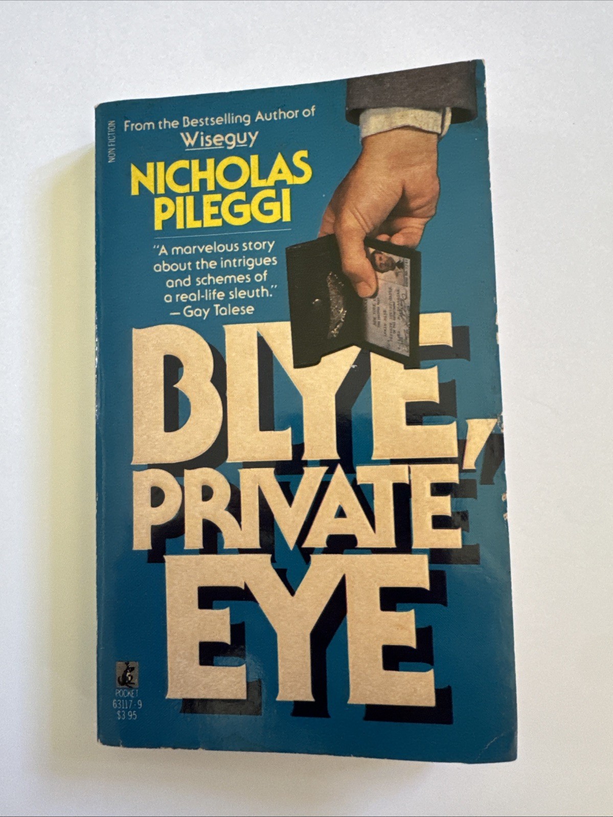Blye, Private Eye by Nicholas Pileggi (1987, Mass Market) A4