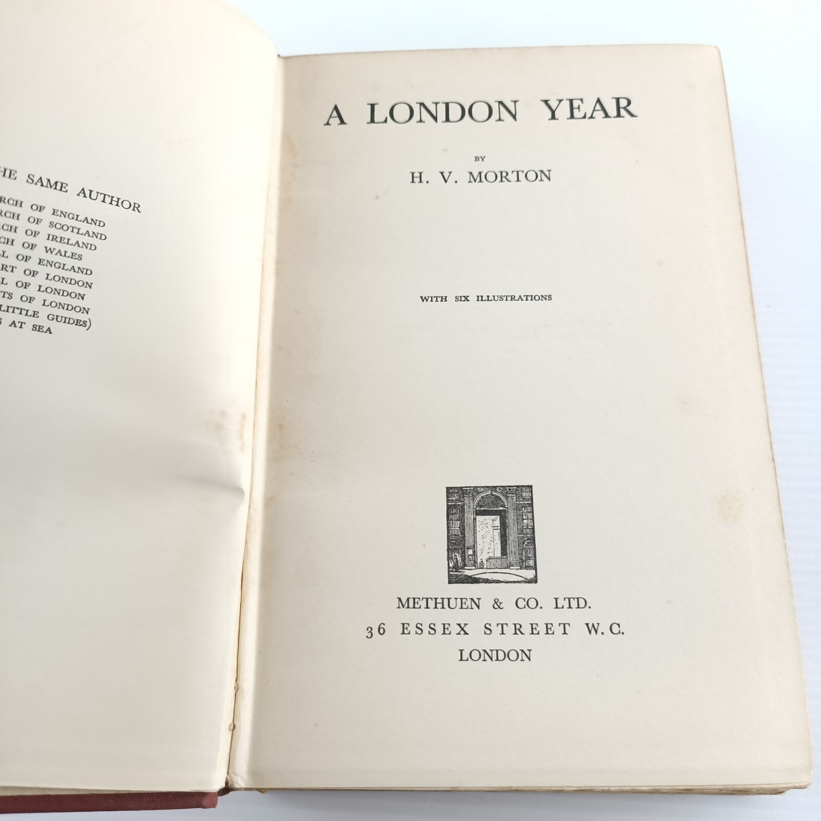 A London Year H.V. Morton 1933 2nd Ed. Regional History Local Interest Book