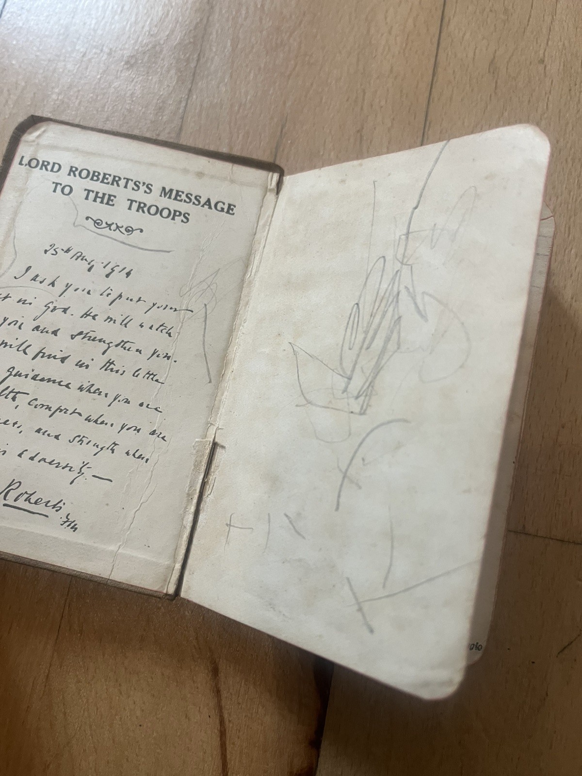 1918 Active Service Testament Bible Issued to British Soldiers During WWI