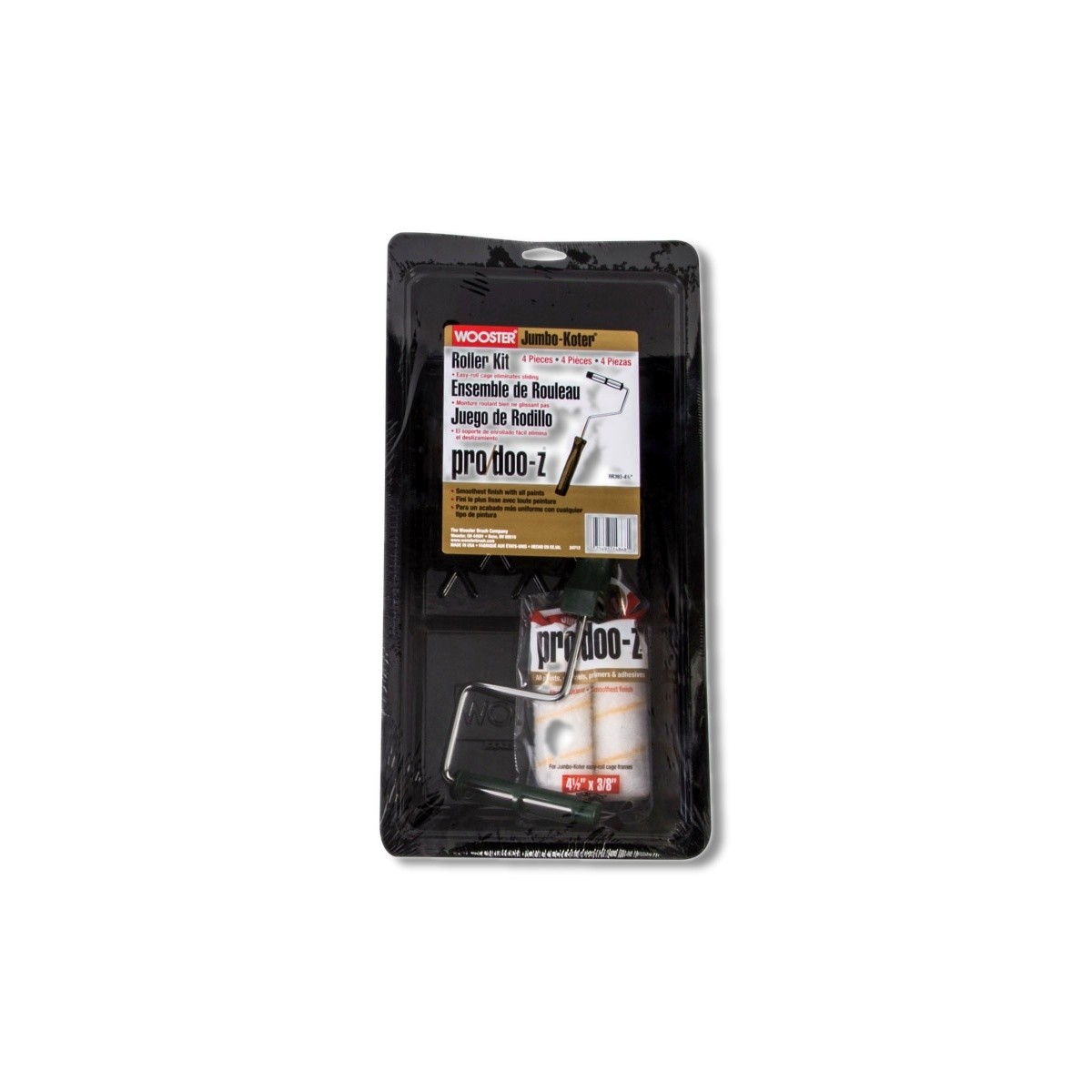 Wooster Pro/Doo-Z 4.5 in Mini Paint Roller Kit Threaded End RR393-4-1/2