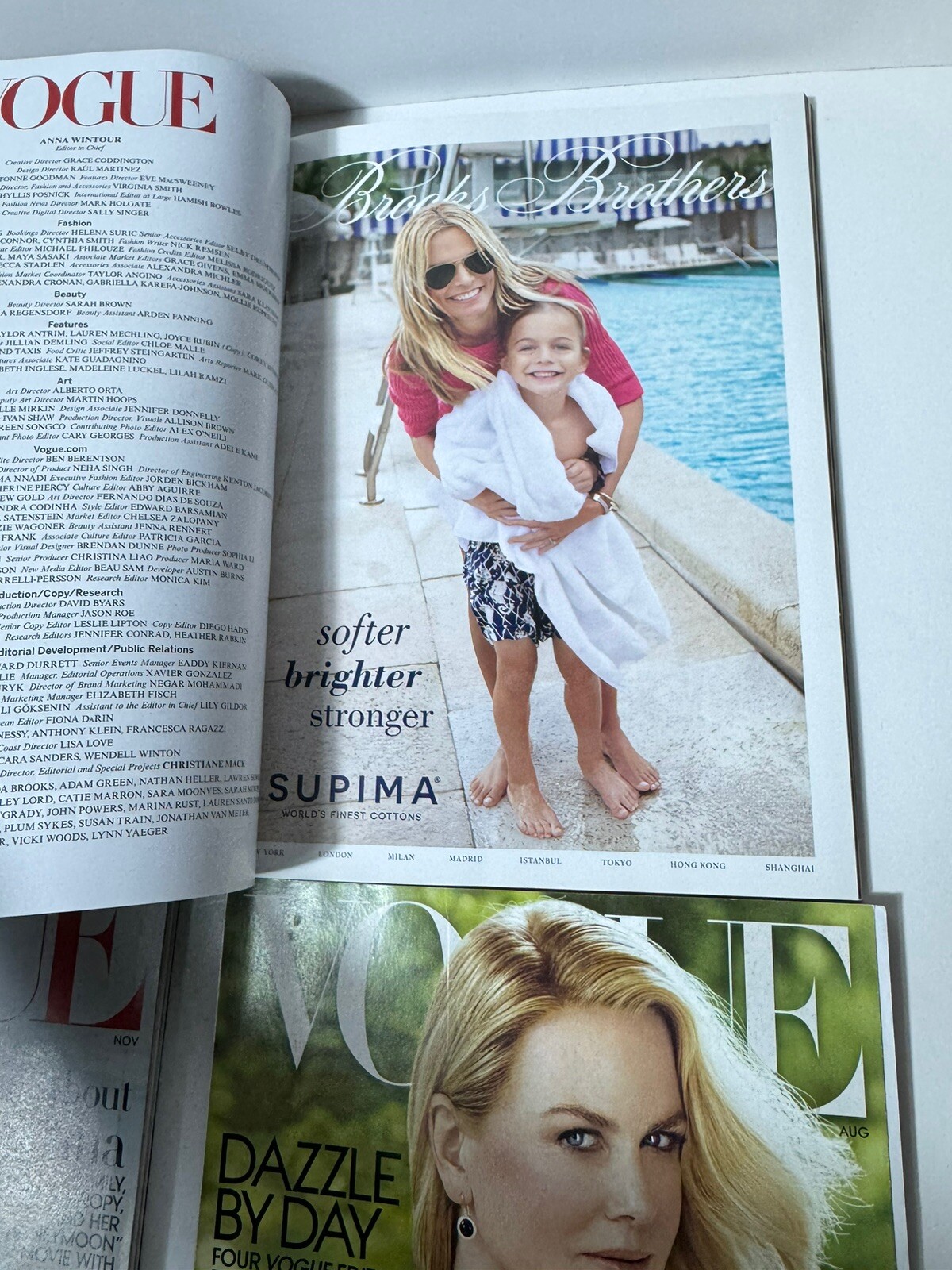 2015 Vogue Fashion Magazine Lot February April May June july August Sept Nov