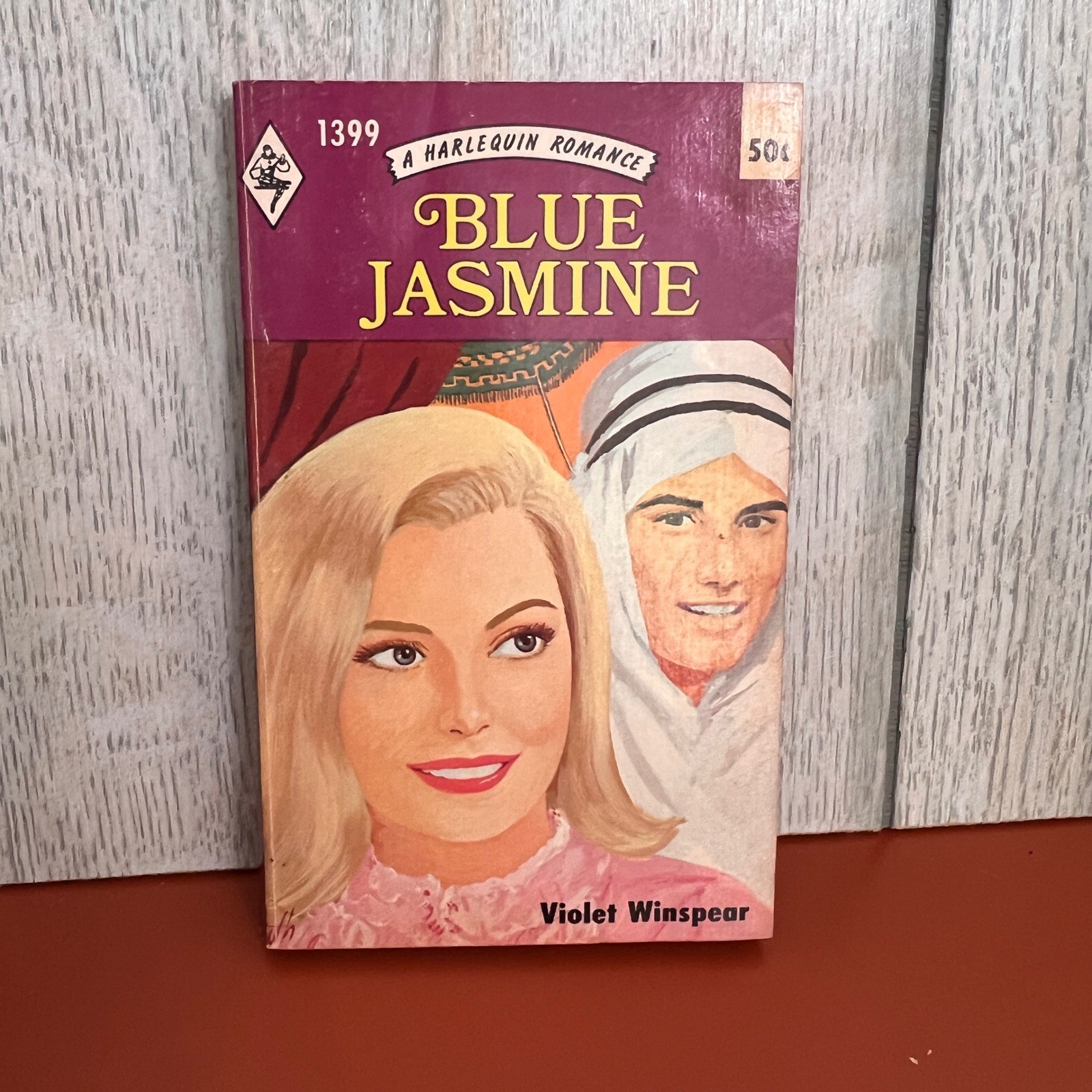 Blue Jasmine Violet Winspear Harlequin Romance 1399 Vintage 1970 Paperback Book