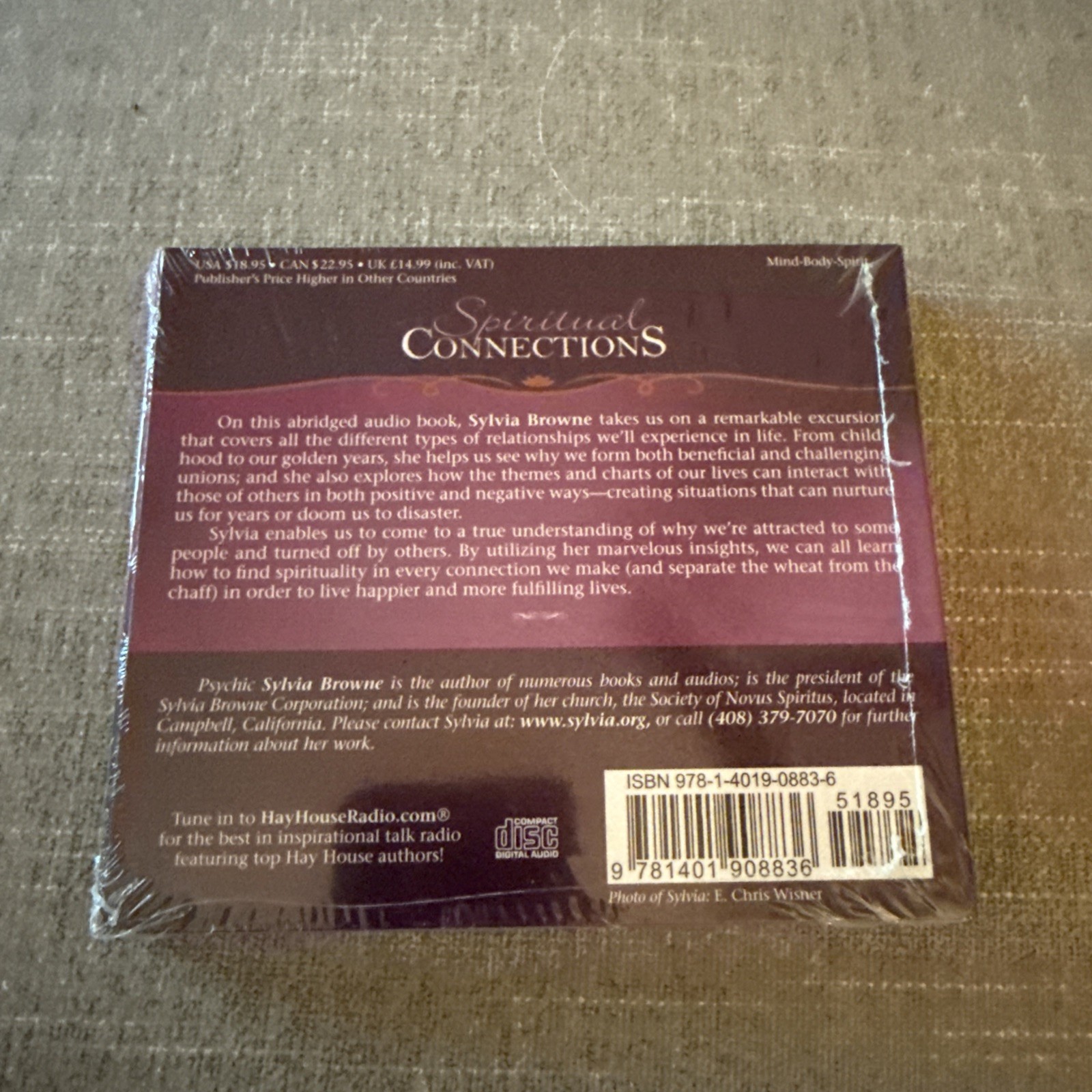 SYLVIA BROWNE: Spiritual Connections 2CD Set 2007, 1st Ed. Hay House NEW SEALED!