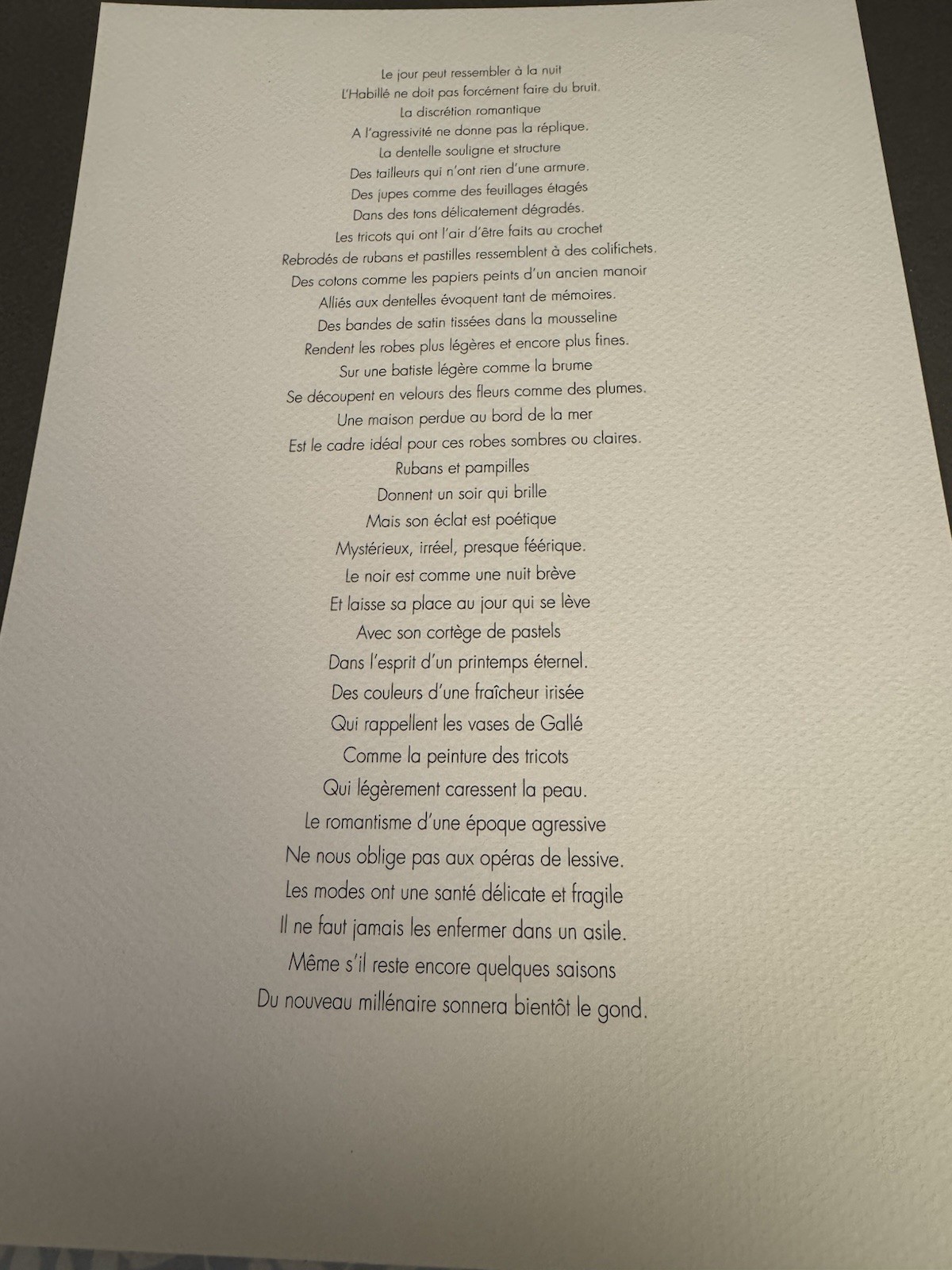 Chloe Runway Spring 1995 Written Invite Linda Evangelista Karl Lagerfeld RARE