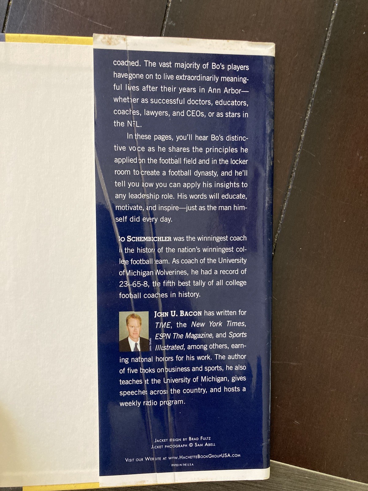 Bo&rsquo;s Lasting Lessons by Schembechler/Bacon 2007 Signed First Edition Hardcover