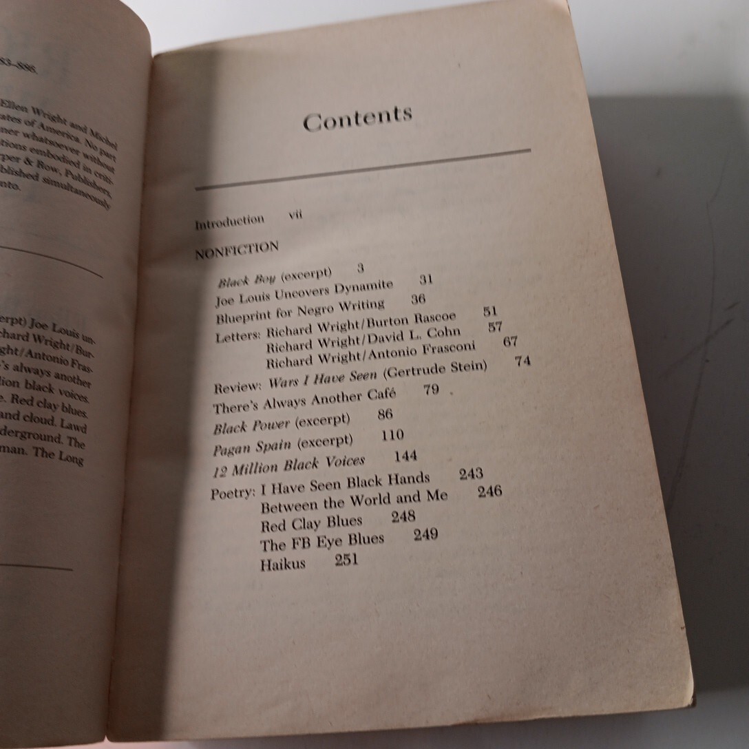 Richard Wright Reader Richard Wright TPB (1978)