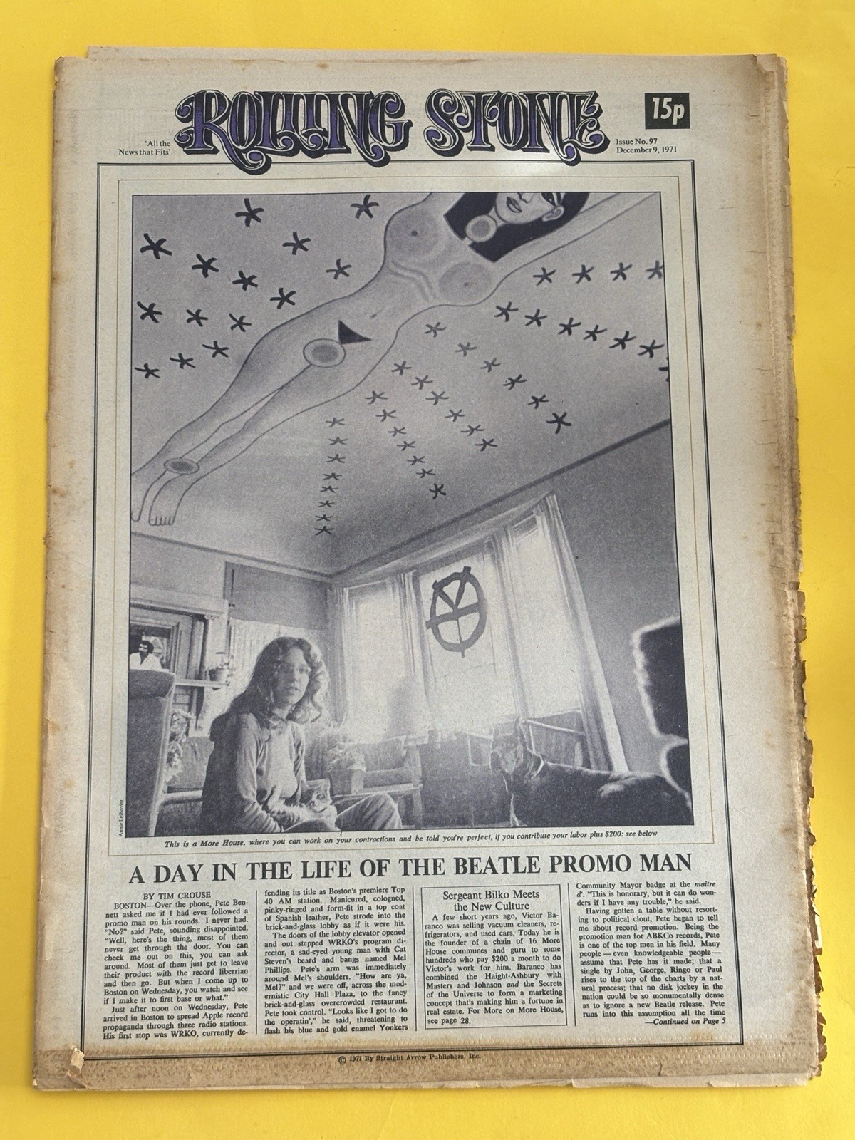 Rolling Stone magazine newspaper December 9 1971 Pete Townshend