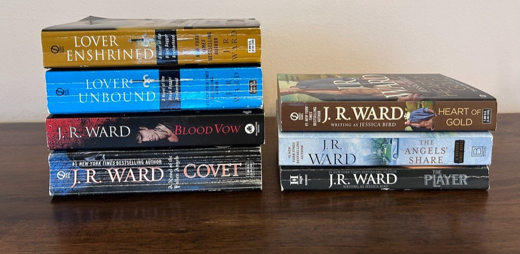 Lot of 7 JR WARD Romance Books – Black Dagger Brotherhood-COVET-Bourbon Kings