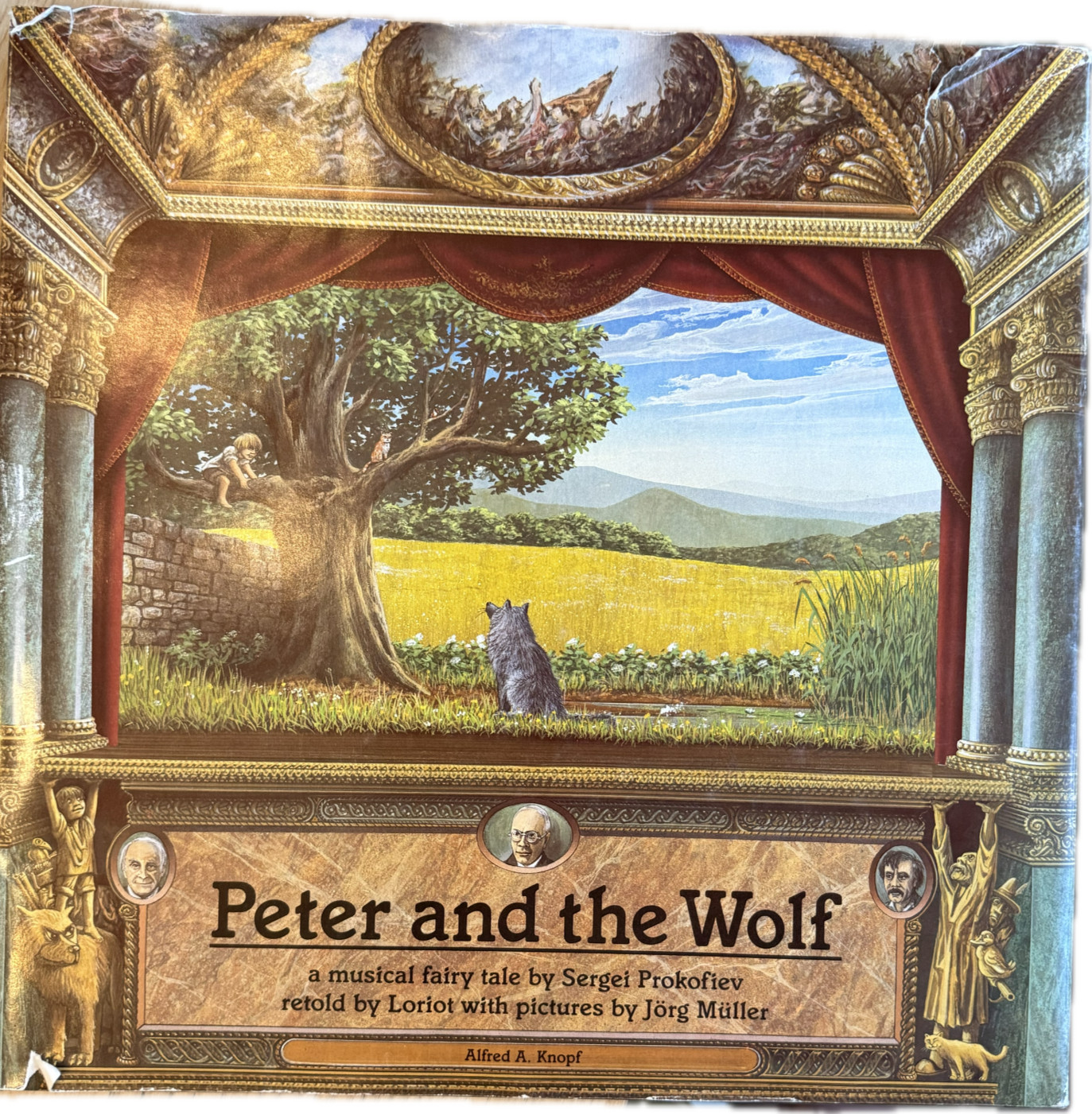 Peter and the Wolf: A Musical Fairy Tale Knopf Book by Sergei Prokofiev 1986 HC