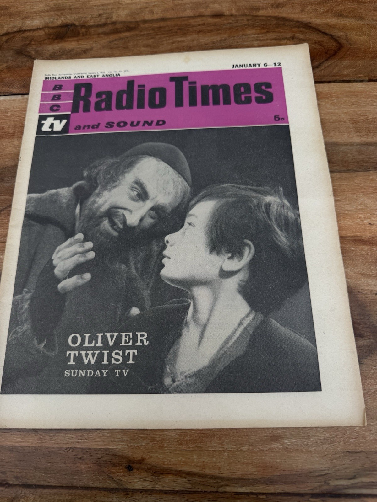 Vintage Radio Times Magazine January 1962 Nostalgic Oliver Twist