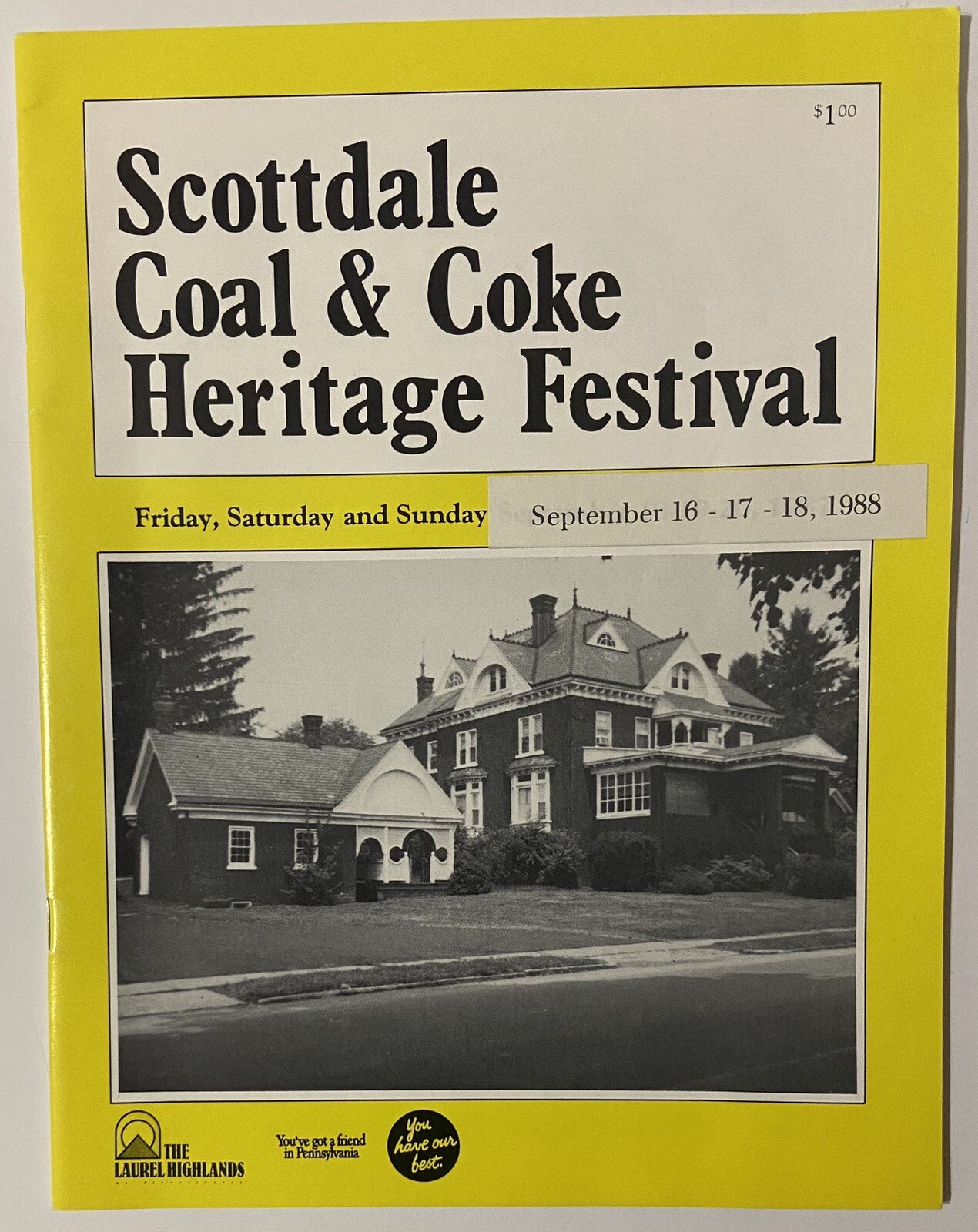 Scottdale Coal & Coke Heritage Festival (Sept 1988 Staple Bound Paperback)