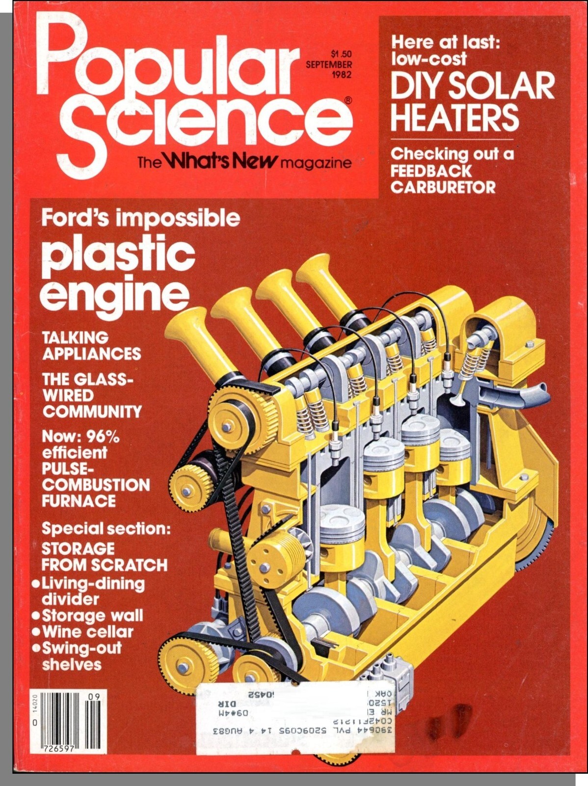 Popular Science – 1982, September – Ford&rsquo;s Plastic Engine, DIY Solar Heaters