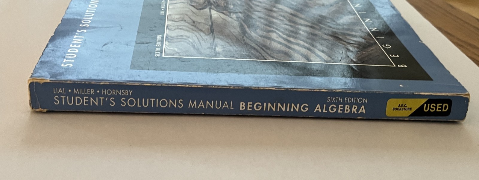 VTG. Beginning Algebra Student Solutions Manual 6th Edition 1992 Lial Miller