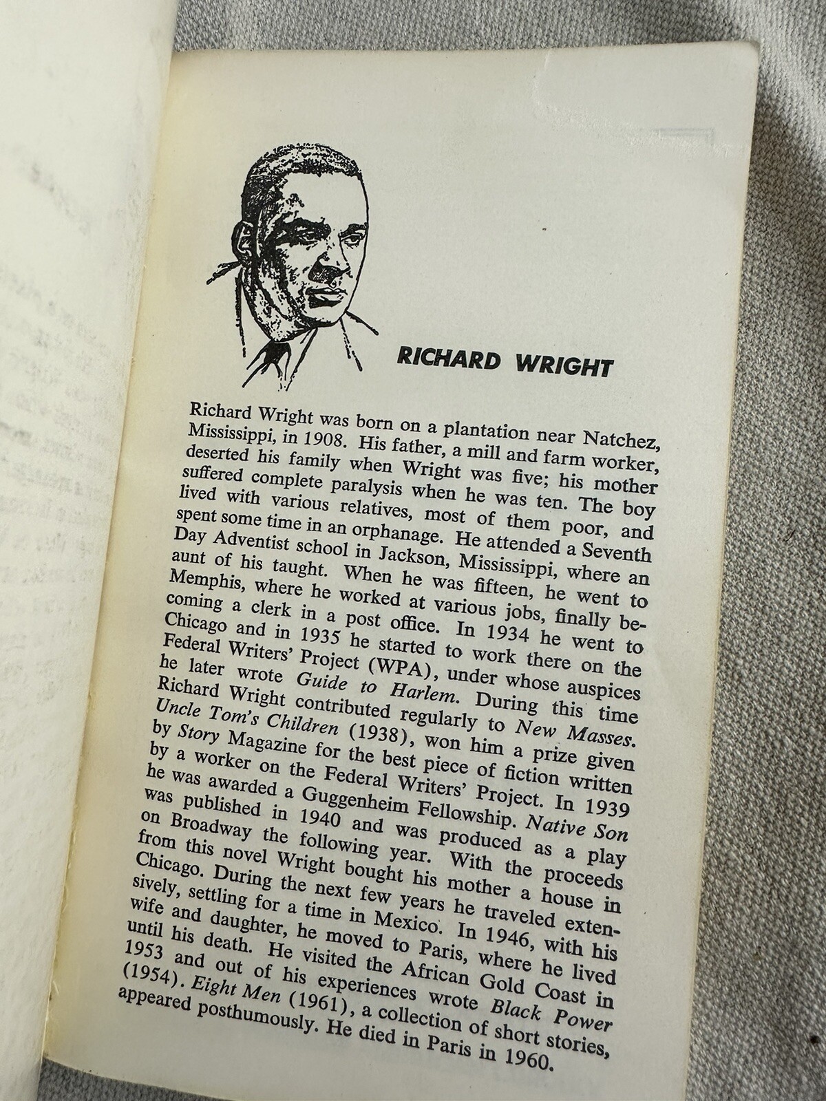 Richard Wright – NATIVE SON – Signet Classics Vintage Paperback