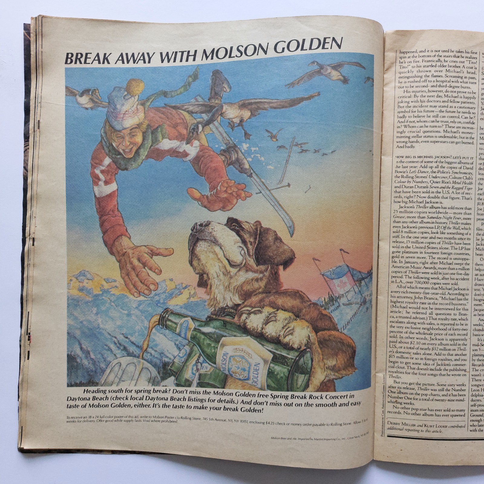MICHAEL JACKSON – Rolling Stone – RARE USA Magazine Issue 417 (MAR 1984)