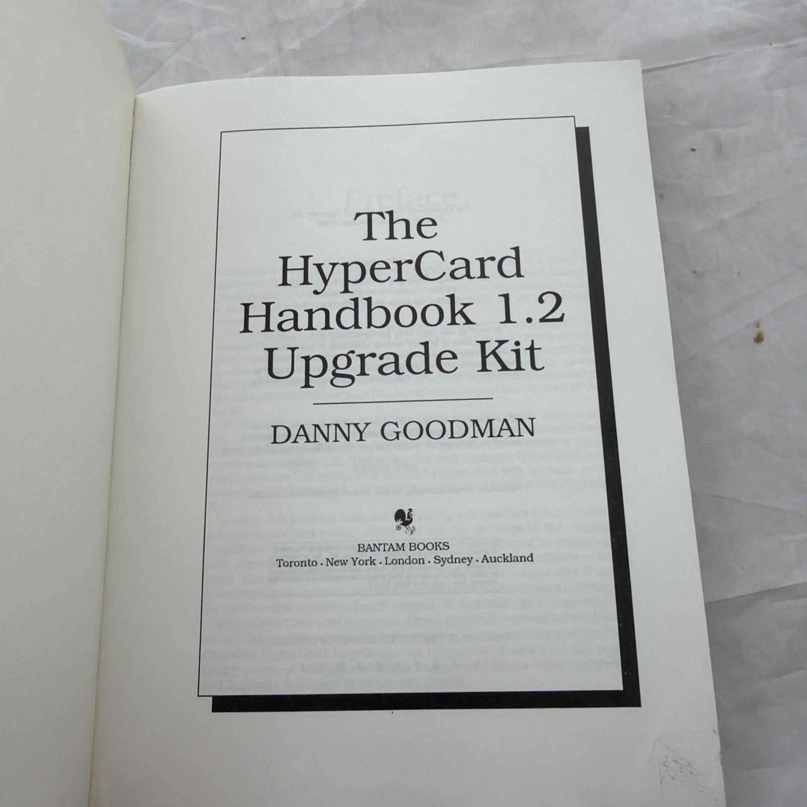The HyperCard Handbook 1.2 Upgrade Kit