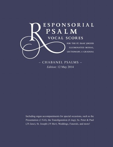VOCALIST SCORES, 206 pages, Chabanel & Jogues, Responsorial Psalm