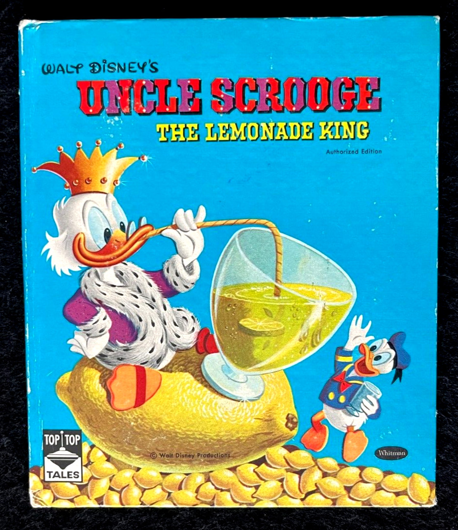 UNCLE SCROOGE LEMONADE KING ~ vintage Whitman Top Top Tales Book, Carl Barks, VG