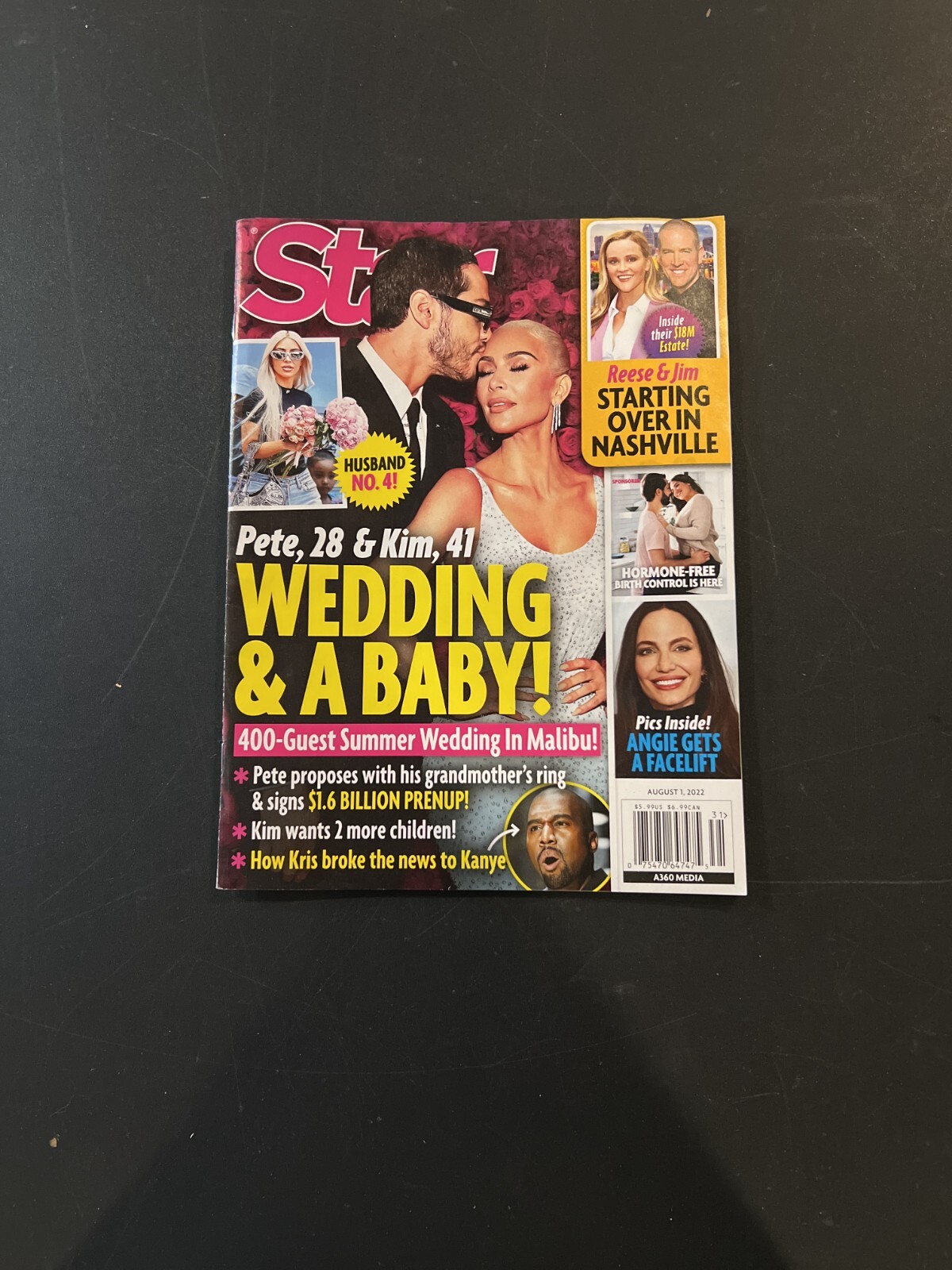 Star Magazine August 1 2022 Pete Davidson & Kim Kardashian Wedding Cover