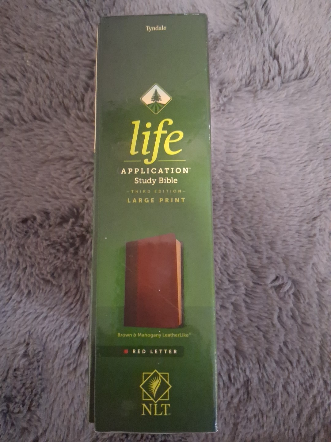 NLT Life Application Study Bible • Brown LeatherLike • Large Print $74.99 Retail