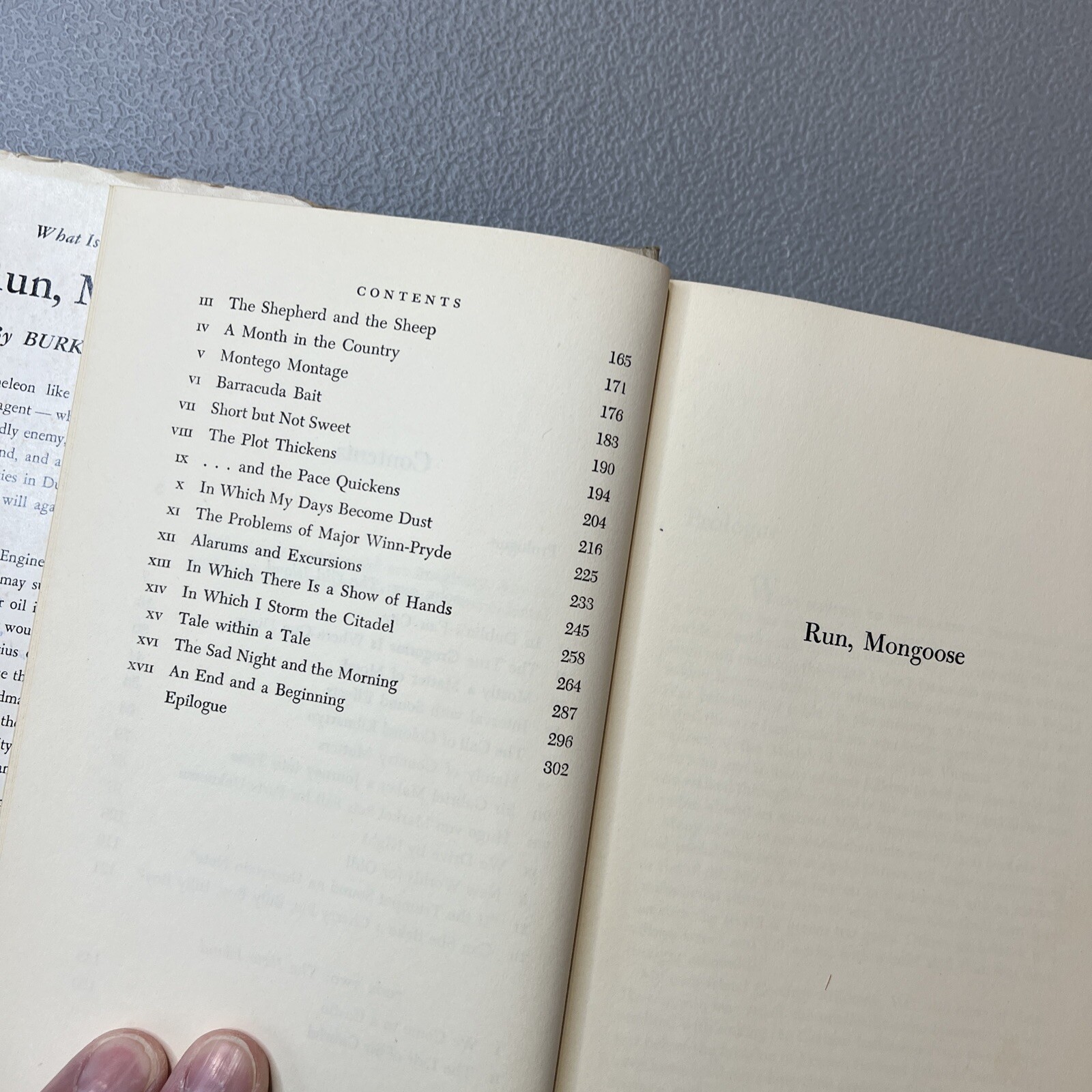 Run, Mongoose SIGNED Burke Wilkinson 1950 Suspense Novel Harvard Alumnus