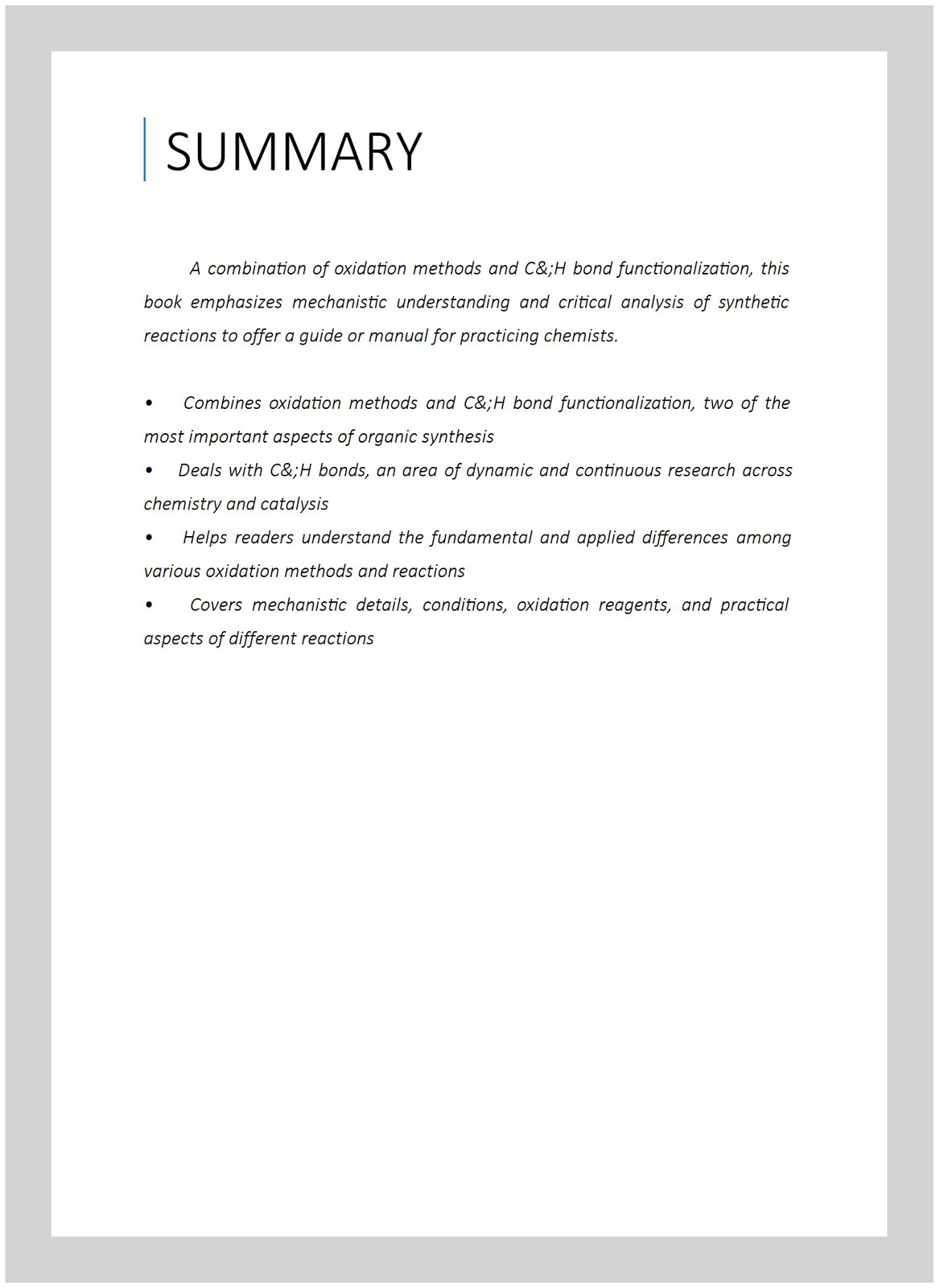 Oxidation of C-H Bonds, Hardcover by Lu, Wenjun; Zhou, Lihong, Brand New, Fre…