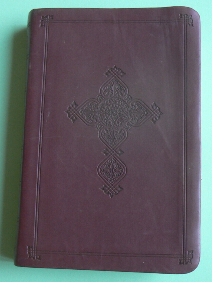 ESV Holy Bible Thinline Compact,Crossway 2011 Leather-like,embossed,6x4Cranberry
