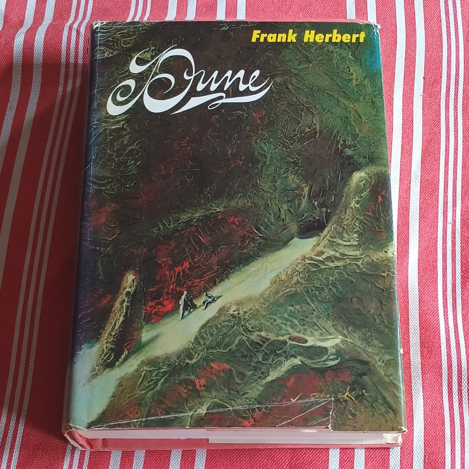 Frank Herbert Dune HCDJ Sci-Fi Chilton 1965 Book Club Ed R45