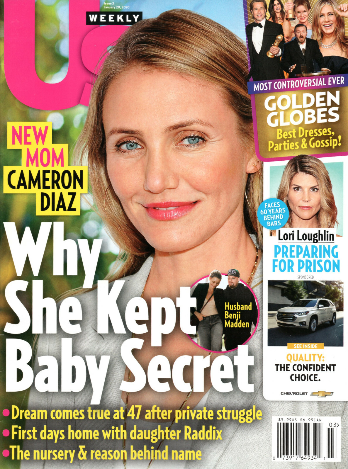 US Magazine January 20 2020 Cameron Diaz Lori Loughlin Golden Globes Peter Weber