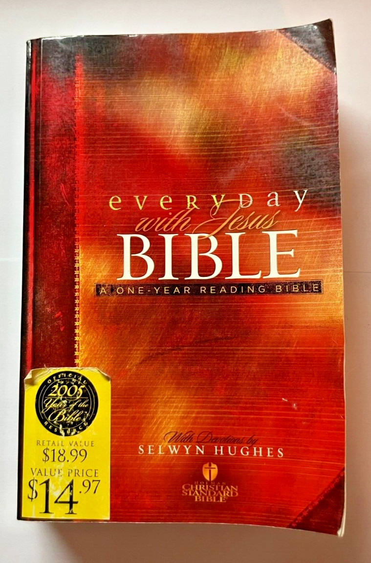 HCSB Every Day with Jesus Christian Standard Bible by Selwyn Hughes 1632 Pages