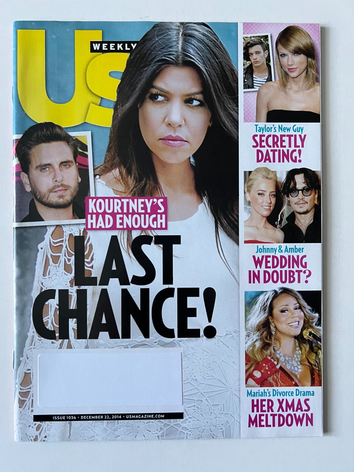 KOURTNEY KARDASHIAN Scot Disick December 22 2014 US WEEKLY MAGAZINE Taylor Swift