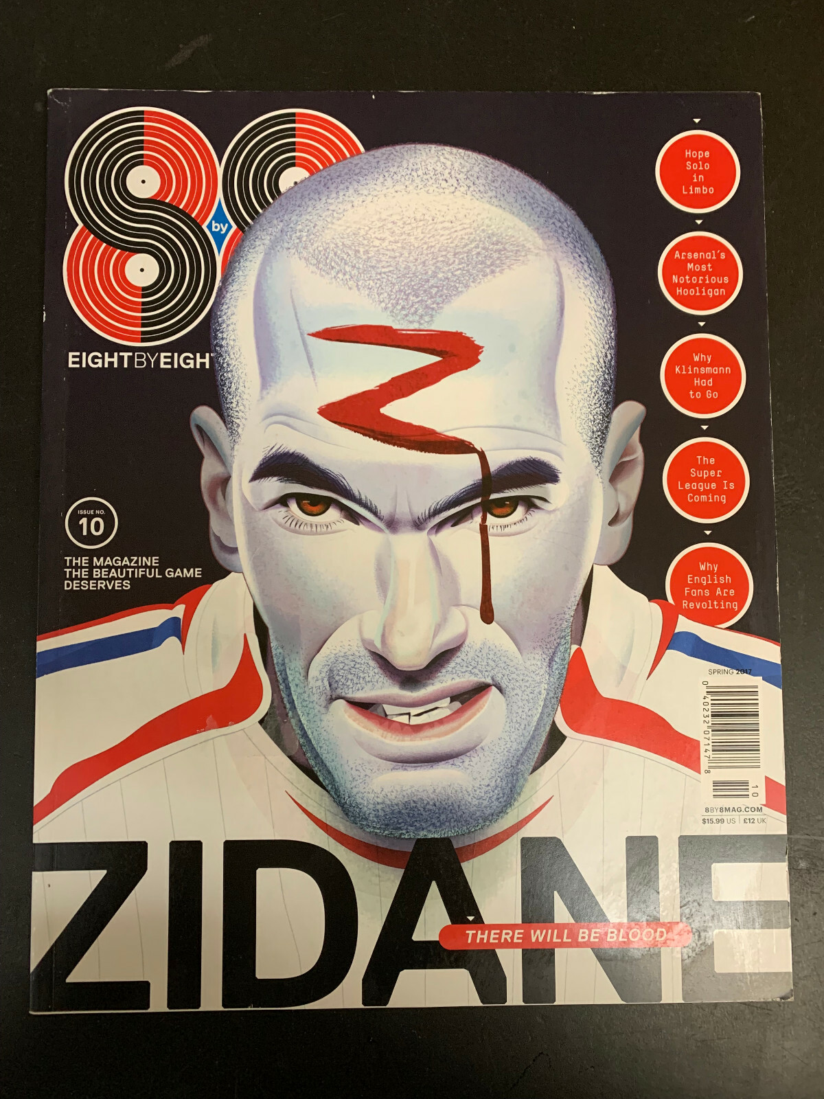8by8 Magazine #10 112 pages. Soccer magazine. Eight by Eight. Spring 2017 Zidane